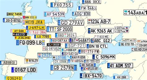 plaque immatriculation par pays